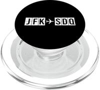 JFK SDQ Route New York Santo Domingo Flight Path PopSockets PopGrip for MagSafe