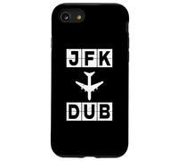 JFK to DUB Flight Route New York Dublin Codes Case for iPhone SE (2020) / 7/8