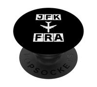 JFK to FRA Flight Route New York Frankfurt Codes PopSockets Adhesive PopGrip