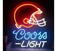 JFLLamp Rugby Helmet Crs Light Neon Signs for Wall Decor Football Neon Lights for Bedroom Led Signs Suitable for Man Cave Bar Pub Christmas Birthday Party Gift