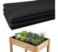JFMANMSDS Fabric Liner for Large Veg Trough, Non Woven Black Vegetable Trugs, Outdoor Raised Bed Planter Liner, Herb Planter Liner Heavy Duty Plant Grow Bags - Medium (160cm x 210cm)