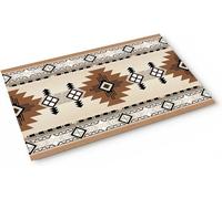 Jfniub Boho Western Bath Mat, Southwest Native American Indian Geometry, 24"x36", Cotton (Pile), Vinyl (Backing), Non Slip, Machine Made, Fun, High Pile, Unisex, Lgy7068, Indoor, Bathroom