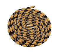 JFNKLFG 2 pair Replacement Laces For Hiking Shoes 4.5mm Textured Round Polyester Cord Non-Slip Shoelaces & Hoodie Drawstrings In Bulk for Hiking Work Boots(5251 Yellow Black,100cm)