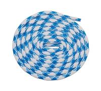 JFNKLFG 2 pair Replacement Laces For Hiking Shoes 4.5mm Textured Round Polyester Cord Non-Slip Shoelaces & Hoodie Drawstrings In Bulk for Hiking Work Boots(5250 White Blue,140cm)