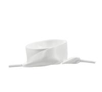 JFNKLFG 2 Pair Satin Silk Ribbon Shoelaces Flat Shoe Laces Canvas Shoelace 2cm Width 80cm/100cm/120cm/140cm Length for Sport Shoes,Casual Shoe(White-2Pair,100cm)