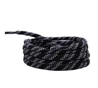 JFNKLFG 2pair 6mm Fat Tri-color Six-twill Round Shoelace Drawstring Waist Sweater Hat Rope Bootlaces Camping Polyester Shoes Laces for Hiking Work Boots(Black White Grey,80cm)