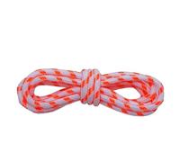 JFNKLFG 4PAIR 5MM Round Shoelaces Flower Dots Solid Laces Polyester Matching Sports Shoes Tooling Boots Hiking for Hiking Work Boots(White Neon Orange,140cm)