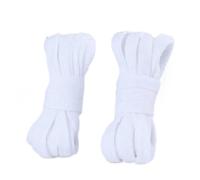 JFNKLFG 4pair Flat Shoes Solid Color Shoelaces Canvas Sports And Leisure Length 100/120/140/160/180cm Shoe Accessories for Sport Shoes,Casual Shoe(White,160cm)
