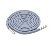 JFNKLFG Nylon Multi-Color Hoodie Cord Shoelace DIY Drawstring Solid Core Round Rope Metal Tip For Pants Shoes Clothing Accessory for Sweatpants Shorts Hoodies(Grey)