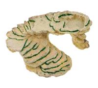 JFNKLFG Resin Pet Hiding House Basking Platform Reptile Habitat Decor Turtle Accessories Vivid Climbing Aquarium Tank Desktop for reptile keeping and living(Khaki)