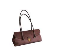 JFNKLFG Suede Tote Bag Women's Autumn Winter Luxury Mat Sensation Underarm Oulder Handbag for Casual & Work(Brown)