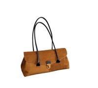 JFNKLFG Suede Tote Bag Women's Autumn Winter Luxury Mat Sensation Underarm Oulder Handbag for Casual & Work(Brown1)