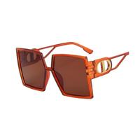 JFNKLFG Women's Sunglasses Square Shape Big Frame Sun Glasses Bicycling Travelling Female Sunglass