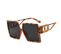 JFNKLFG Women's Sunglasses Square Shape Big Frame Sun Glasses Bicycling Travelling Female Sunglass