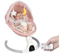 JFOVMCYG Electric Infant Swing with Remote Control, Pink