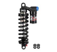 JFOYH 240mm x 550lbs MTB Rear Shock for Downhill & E-Bikes | Black Spring, Rebound & compression tuning, Adjustable spring preload, Includes 24 × 8 mm mounting bushing