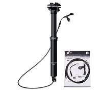 JFOYH 30.9mm/31.6mm Hydraulic Dropper Seatpost 100mm/125mm/150mm Travel Remote Cable Control Dropper Post for Internal Routing Bike Frame(345mm/395mm/445mm Length)-900i 31.6mm*445mm*150mm