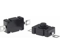 JFQOWCMP Micro Switch 100PCS/LOT 18 * 12MM KAN Flashlight 1.5A 250VAC Self Locking Patch Type Push Button 2P-ON-Off Small Switches KAN-28