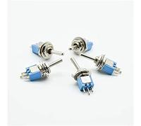 JFQOWCMP Micro Switches 10pcs/5pcs Shook Head 3 pins 2position Rocker Switch Gear SMTS 102 6A125V AC Toggle(5pcs)