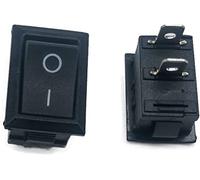 JFQOWCMP Rocker Switch 50pcs 100pcs Kcd1 21 * 15 mm 2PIN Boat SPST Snap-in ON/Off Position Snap 6A/250V Copper(100 piece)