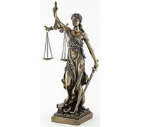 JFSM INC. Blind Lady Justice Statue Sculpture - Greek Roman Goddess of Justice