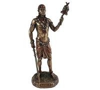 JFSM INC. Bronze Finish Elegua African God Orisha Statue Santeria Yoruba Ellugua Ellegua by
