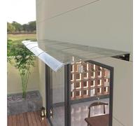 JFUTD Awning for Door Entrance, Window Awnings Exterior, UV, Rain & Snow Protection, Durable Polycarbonate for Entrance,Heat Resistant Door Patio(40x120cm/16 x47)