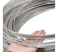 JFUTD Galvanized Steel Wire 16 14 12 10 9 8 7 6 Gauge Multi-Purpose Heavy Duty Metal Solid Wire Rope for DIY Floral Fastening Fixing Up Fences(28 Gauge -210m/689ft long)