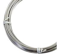 JFUTD Galvanized Steel Wire 8 Gauge, 4mm (0.157in) Diameter, Heavy Duty Multi-Purpose Metal Solid Wire Rope for DIY Floral Fastening Fixing Up Fences(8 Gauge- 100m/328ft long)