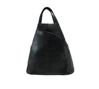 Jfy 2 Exterior Zippered Pockets Backpack With Handle In Black Black One Size