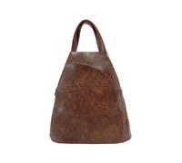 Jfy 2 Exterior Zippered Pockets Backpack With Handle In Dark Brown Dark Brown One Size