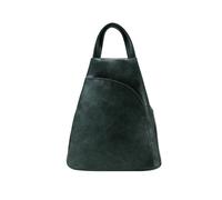 Jfy 2 Exterior Zippered Pockets Backpack With Handle In Dark Green Dark Green