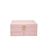 JFY 2 Layers Jewellery Storage Box With Drawer (Pink)
