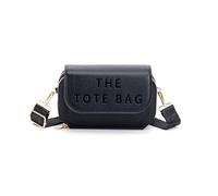 JFY 2 Separate Top Zipped Sections Cross Body Bag (Black)