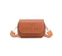 JFY 2 Separate Top Zipped Sections Cross Body Bag (Brown)