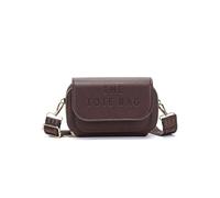Jfy 2 Separate Top Zipped Sections Cross Body Bag In Chocolate Chocolate