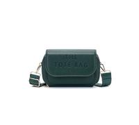 Jfy 2 Separate Top Zipped Sections Cross Body Bag In Dark Green Dark Green