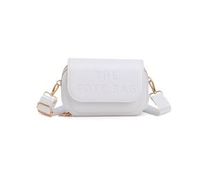 Jfy 2 Separate Top Zipped Sections Cross Body Bag In White White