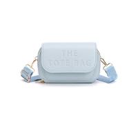 JFY 2 Separate Top Zipped Sections Cross Body Bag (Light Blue)