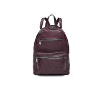 JFY 2 Zipped Front Pockets Backpack (Purple)