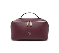 JFY 3 Compartments Waterproof Wash Bag (Wine Red)