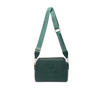 JFY 3 Zip Top Compartments Canvas Strap Cross Body Bag