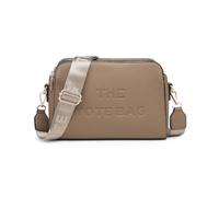 JFY 3 Zip Top Compartments Canvas Strap Cross Body Bag
