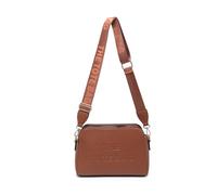 Jfy 3 Zip Top Compartments Canvas Strap Cross Body Bag In Brown Brown One Size