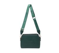 Jfy 3 Zip Top Compartments Canvas Strap Cross Body Bag In Dark Green Dark Green One Size