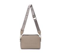 Jfy 3 Zip Top Compartments Canvas Strap Cross Body Bag In Khaki Khaki One Size