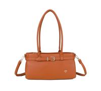 Jfy Baguette Dual Top Handles Shoulder Bag In Brown Brown