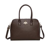 JFY Bee Badge Triple Top Zipped Compartments Tote Bag