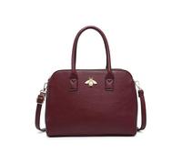 JFY Bee Badge Triple Top Zipped Compartments Tote Bag