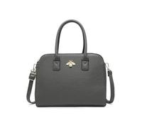 JFY Bee Badge Triple Top Zipped Compartments Tote Bag